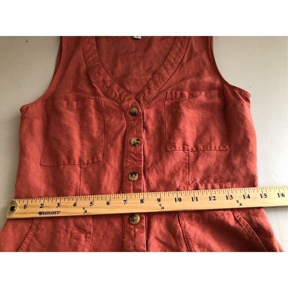 a new day women linen blend jumpsuit size small - Picture 11 of 13